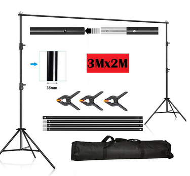 Background Backdrop Stand Adjustable Photo Studio Backdrop Stand